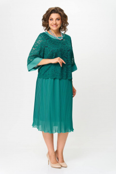 Блуза, топ, юбка Solomeya Lux 951/135 бирюзовый - фото 3