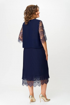 Блуза, юбка Solomeya Lux 951/135 темно-синий - фото 3
