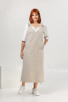 Сарафан Соджи 660 бежевый - фото 2