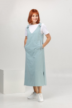 Сарафан Соджи 660 голубой - фото 2