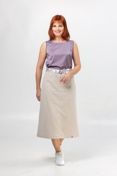 Юбка Соджи 661 бежевый - фото 5