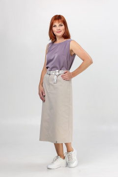 Юбка Соджи 661 бежевый - фото 4