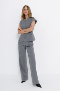 Брюки, жилет PiRS 5497 светло-серый - фото 3