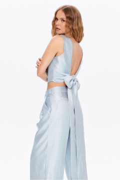 Брюки, топ PiRS 5988 серо-голубой - фото 4