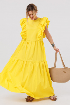 Платье Ambera Style 1096-2 желтый - фото 5