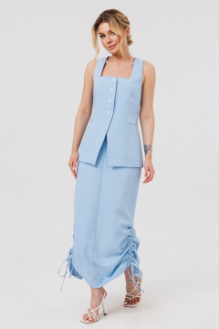 Жилет, юбка Amberа Style 2124 голубой - фото 4
