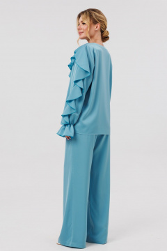 Блуза, брюки Amberа Style 2127 голубой - фото 3