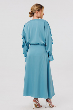 Блуза, юбка Amberа Style 2128 голубой - фото 4