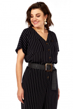 Комбинезон Rishelie 993 черный_полоска - фото 3