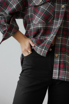 Рубашка SK Brand SK7206 клетка_серый - фото 5