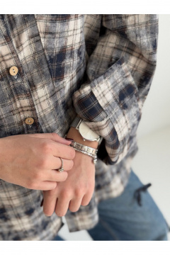 Рубашка SK Brand SK7208 клетка_синий - фото 4