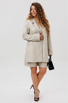 Жакет FAMA 24085-1 песочный - фото 4