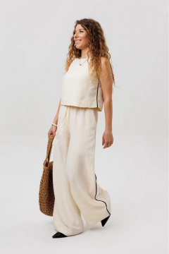 Брюки FAMA 24090 экрю - фото 3