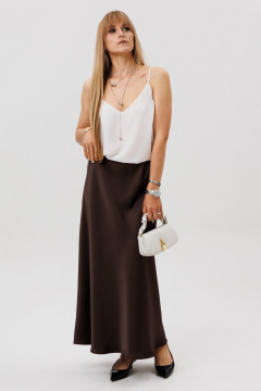 Юбка FAMA 24095-1 шоколад - фото 4