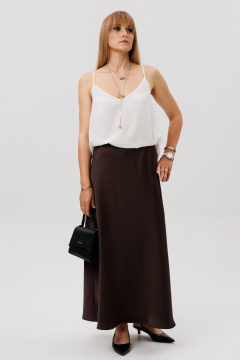 Юбка FAMA 24095-1 шоколад - фото 1