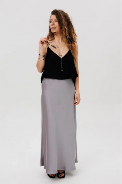 Юбка FAMA 24095-2 серый - фото 5