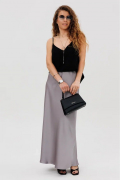 Юбка FAMA 24095-2 серый - фото 2