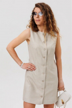 Сарафан FAMA 24099 песочный - фото 4