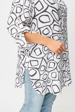 Блуза ANASTASIA MAK 1131-А черный+молочный - фото 3