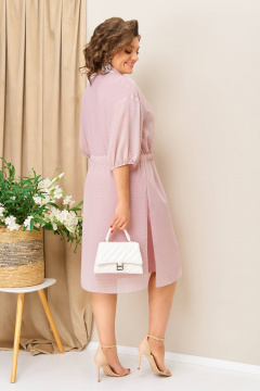 Блуза, платье VOLNA 1424 пудрово-розовый - фото 5