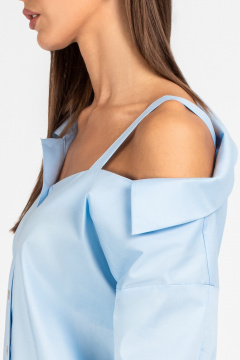 Блуза VIZAVI 726 голубой - фото 2