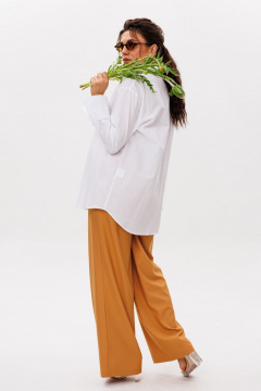 Брюки Anelli 1582 янтарно-желтый - фото 3