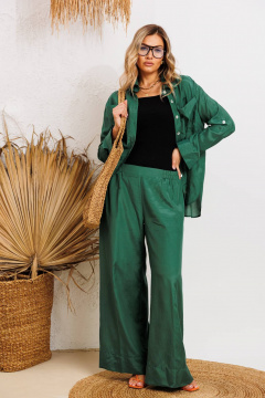 Блуза, брюки Anastasia 1239 зеленый - фото 1
