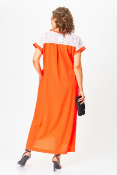 Платье Michel chic 2063/1 оранжевый - фото 4