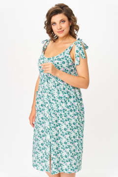 Платье Michel chic 2130 бирюза_цветы - фото 5