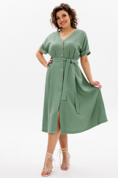 Платье ANIDEN 711-1 зеленый - фото 4