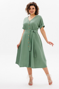 Платье ANIDEN 711-1 зеленый - фото 3