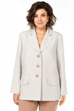 Жакет Элль-стиль 2387ж бежевый_принт - фото 2