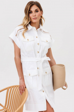 Платье Gizart 5407 белый - фото 5