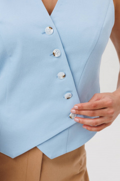 Жилет Gizart 15404 голубой - фото 3