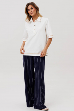 Брюки Gizart 35204 синий_полоска - фото 4