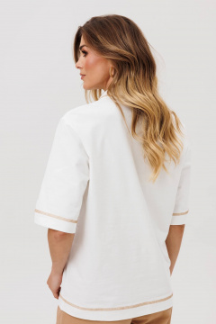 Джемпер Gizart 15380 молочный - фото 4