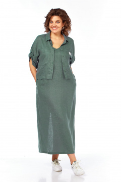 Блуза, сарафан Диомант 2060 зелень - фото 4