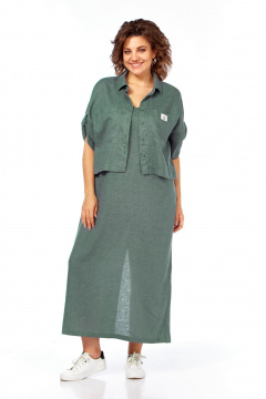 Блуза, сарафан Диомант 2060 зелень - фото 1