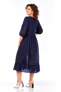 Платье Rishelie 990 синий - фото 4