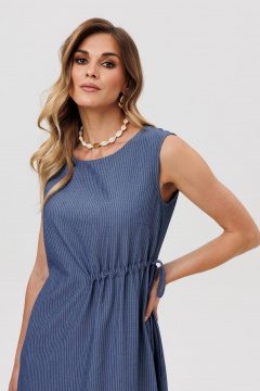 Платье Gizart 5393 джинс_полоска - фото 5