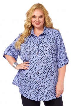 Блуза СиБон 0355 деним - фото 1