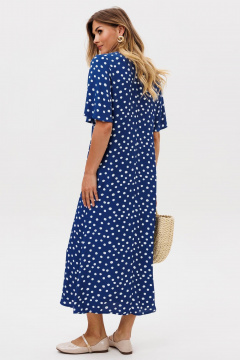 Платье Gizart 5400 синий_горошек - фото 5