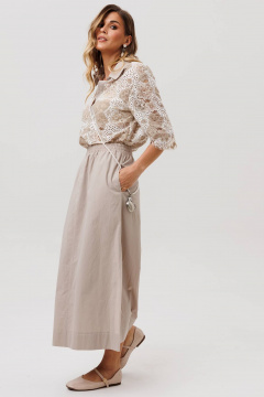 Блуза, юбка Gizart 5395 олива - фото 4