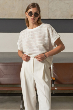 Брюки SILVERSPICE S-3415 молоко - фото 5