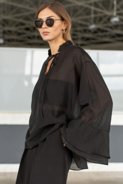 Блуза SILVERSPICE S-7509 черный - фото 1