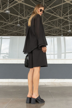 Блуза SILVERSPICE S-7509 черный - фото 3