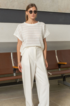 Блуза SILVERSPICE S-7513-1 молоко - фото 1