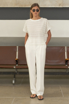 Блуза SILVERSPICE S-7513-1 молоко - фото 4