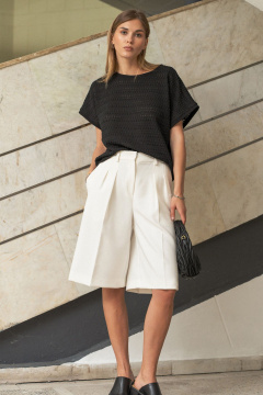 Блуза SILVERSPICE S-7513-1 черный - фото 3