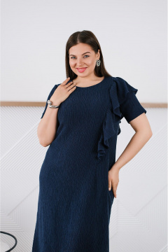 Платье TAEMNA 25009 синий - фото 4